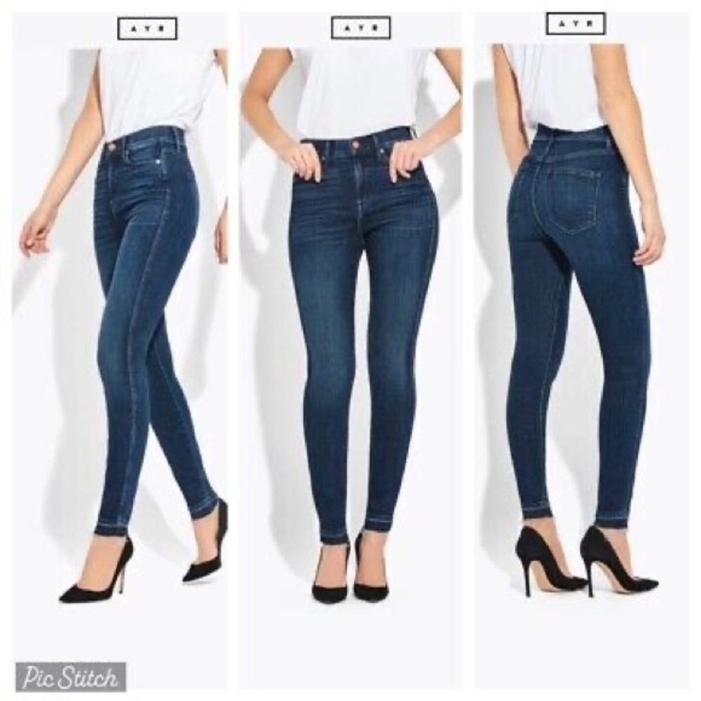AYR Women's Blue Skinny Jeans